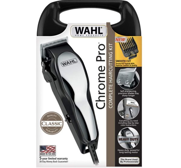 Máquina De Afeitar Cabello Wahl Chrome Pro Kit