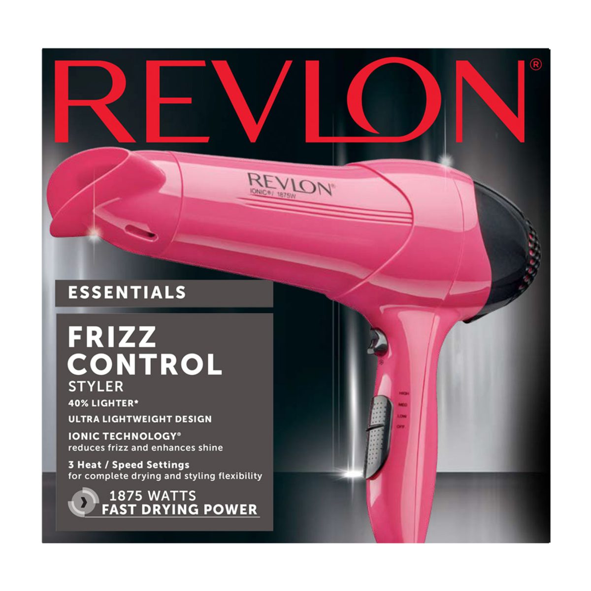 Secador De Pelo Revlon Rv474 1875 Watts Frizz Control Rosado - Imagen 5
