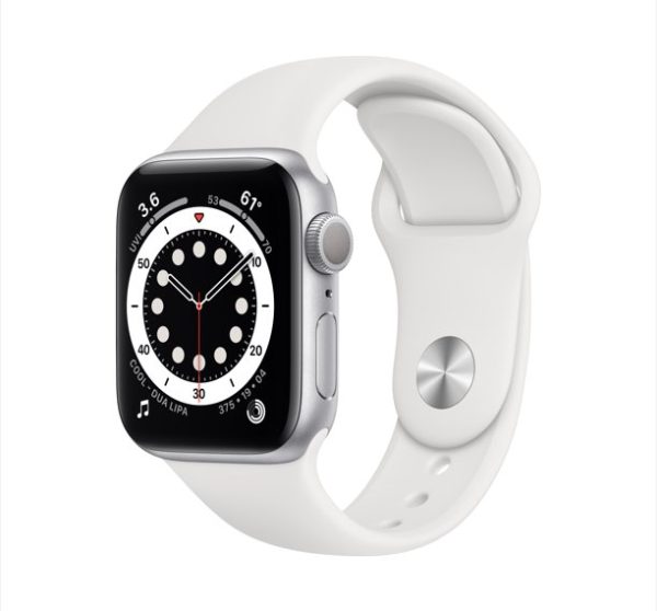 Apple Watch Series 6 Gps 40mm Plateado Correa Blanca