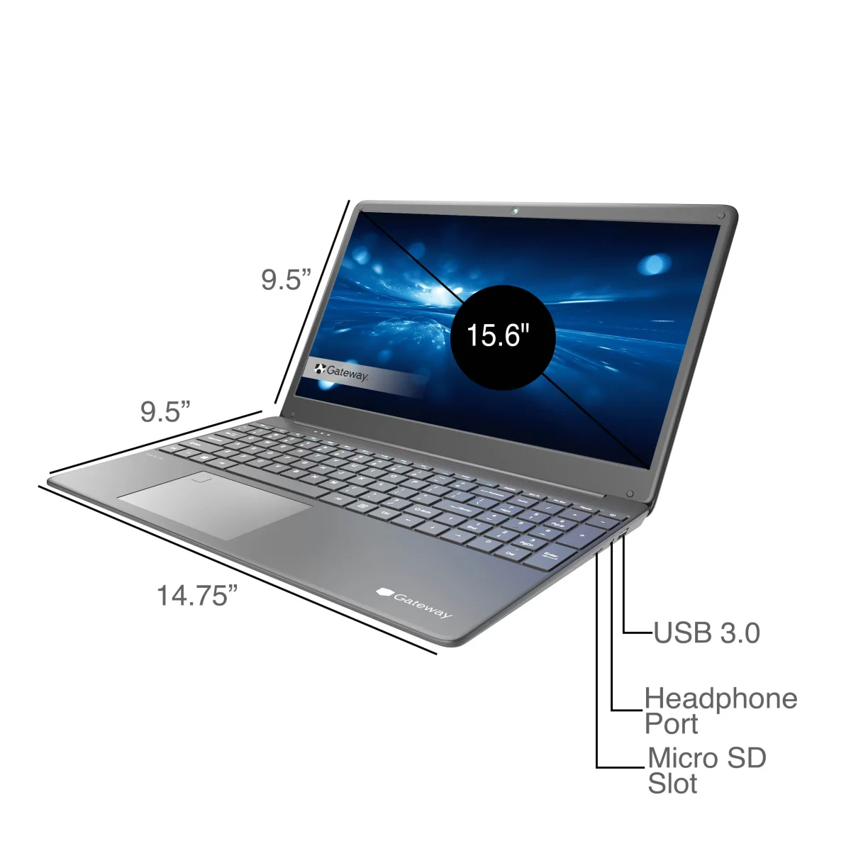Laptop Gateway Intel Core I3-11th Gen 4gb Ssd 128gb 15.6 - Imagen 6