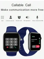 Reloj Inteligente Smartwatch T500 Plus Podometro Azul M - Imagen 8