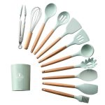 Utensilio de cocina 12 piezas con mago de madera