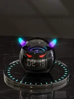 Altavoz inalámbrico con hora y luz