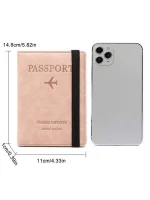 Funda para pasaporte  Vintage RFID para hombre y mujer - Imagen 5