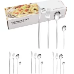 Set de cubiertos de acero inoxidable 16 piezas Plateado