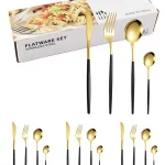 Set de cubiertos de acero inoxidable 16 piezas Multicolor