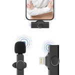Micrófono lavalier 2,4G inalámbrico compatible con iPhone