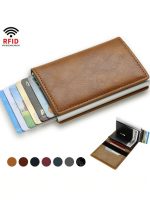 Billetera Porta Tarjetas Metalico Tarjetero Con Bloqueo Rfid