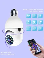 Camara Bombillo Ip Wifi Inalambrica Robotica Seguridad 360