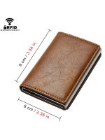Billetera Porta Tarjetas Metalico Tarjetero Con Bloqueo Rfid - Imagen 4