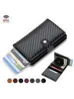 Billetera Porta Tarjetas Metalico Tarjetero Con Bloqueo Rfid