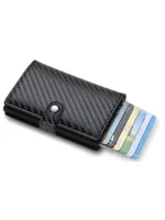 Billetera Porta Tarjetas Metalico Tarjetero Con Bloqueo Rfid - Imagen 2