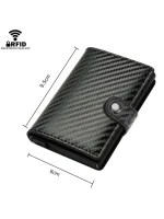 Billetera Porta Tarjetas Metalico Tarjetero Con Bloqueo Rfid - Imagen 4