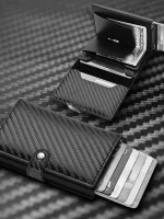 Billetera Porta Tarjetas Metalico Tarjetero Con Bloqueo Rfid - Imagen 5
