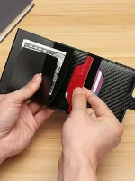 Billetera Porta Tarjetas Metalico Tarjetero Con Bloqueo Rfid - Imagen 6