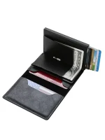 Billetera Porta Tarjetas Metalico Tarjetero Con Bloqueo Rfid - Imagen 3