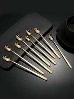 Set de Cucharas de acero inoxidable para postre o cafe 5 piezas