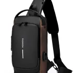 Bolso bandolero de hombro ajustable antirrobo multideportivo para hombre
