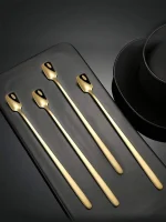 Set de Cucharas de acero inoxidable para postre o cafe 5 piezas - Imagen 5