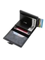 Billetera Porta Tarjetas Metalico Tarjetero Con Bloqueo Rfid - Imagen 2