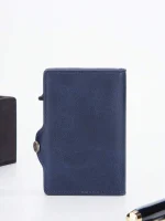 Portatarjeta Billeteras Baellery para caballeros Azul - Imagen 5