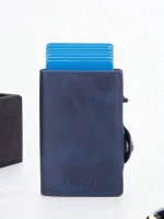 Portatarjeta Billeteras Baellery para caballeros Azul - Imagen 6