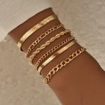 6 piezas Pulsera con diseño girante