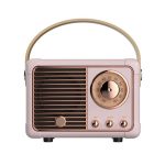 Corneta Altavoz Retro Bluetooth Rosado