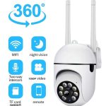 Reletech 1 pieza de cámara de seguridad con enchufe estadounidense, Monitor de bebé, cámara de vigilancia para mascotas, 1080P HD, versión nocturna, Audio de 2 vías, Control de teléfono de soporte