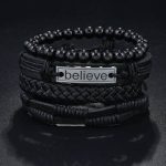 Conjunto de Pulseras Negras