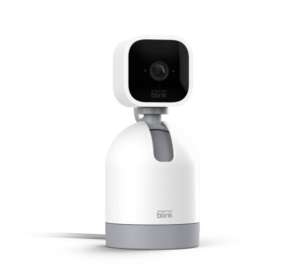 Blink Mini Pan-Tilt – Cámara de Seguridad Interior con Visión 360° y Alexa