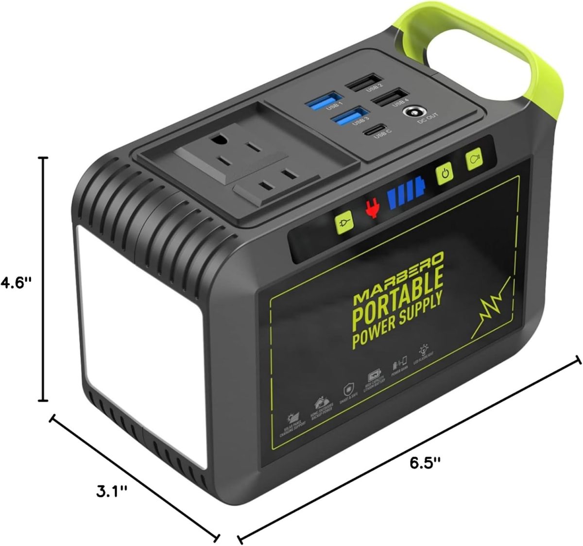 MARBERO Estación de Energía Portátil de 88Wh – Generador Solar Compacto para Camping y Emergencias - Imagen 2