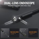 Teslong NTS300 Cámara de Inspección Endoscopio Doble Lente – Pantalla IPS 5", Cable 5m, Grabación HD - Imagen 9