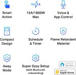 Enchufe inteligente mini TP-Link Tapo, 15A/1800W Max, Funciona con Siri, Alexa, Apple HomeKit y Google Home, solo wifi 2.4G (4 unidades) - Imagen 3