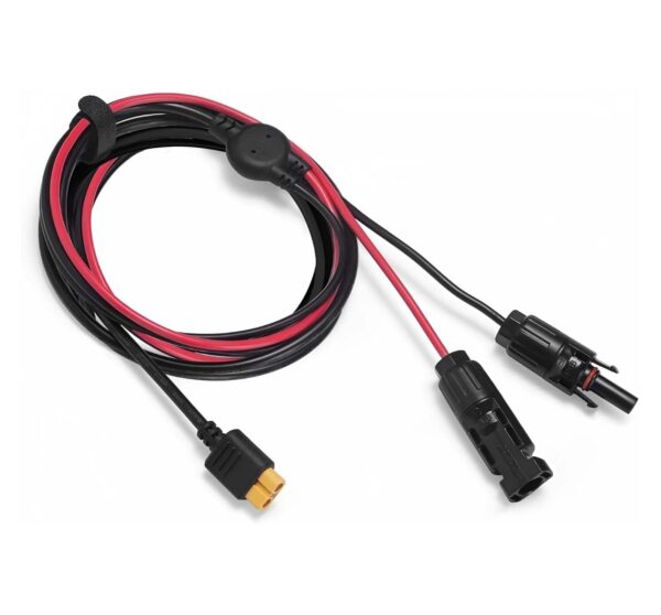 EF ECOFLOW Cable de Carga Solar – Conector Solar a Adaptador XT60i (8 pies / 2.5 m)