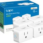 Enchufe inteligente mini TP-Link Tapo, 15A/1800W Max, Funciona con Siri, Alexa, Apple HomeKit y Google Home, solo wifi 2.4G (4 unidades)