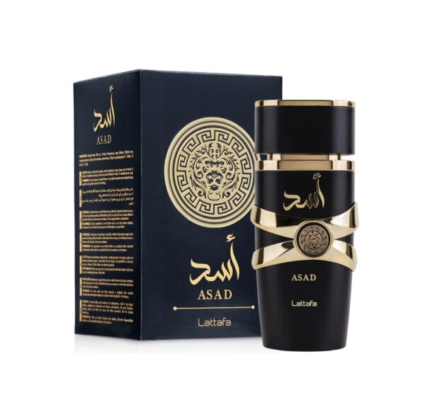 Lattafa Asad Eau de Parfum 100 ml Unisex – Fragancia Oriental Intensa y Sofisticada