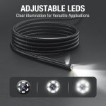 Teslong NTS300 Cámara de Inspección Endoscopio Doble Lente – Pantalla IPS 5", Cable 5m, Grabación HD - Imagen 7