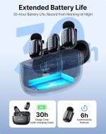 BOYA Mini Micrófono Lavalier Inalámbrico USB-C – 30h Batería, Cancelación de Ruido y Cambio de Voz AI - Imagen 5
