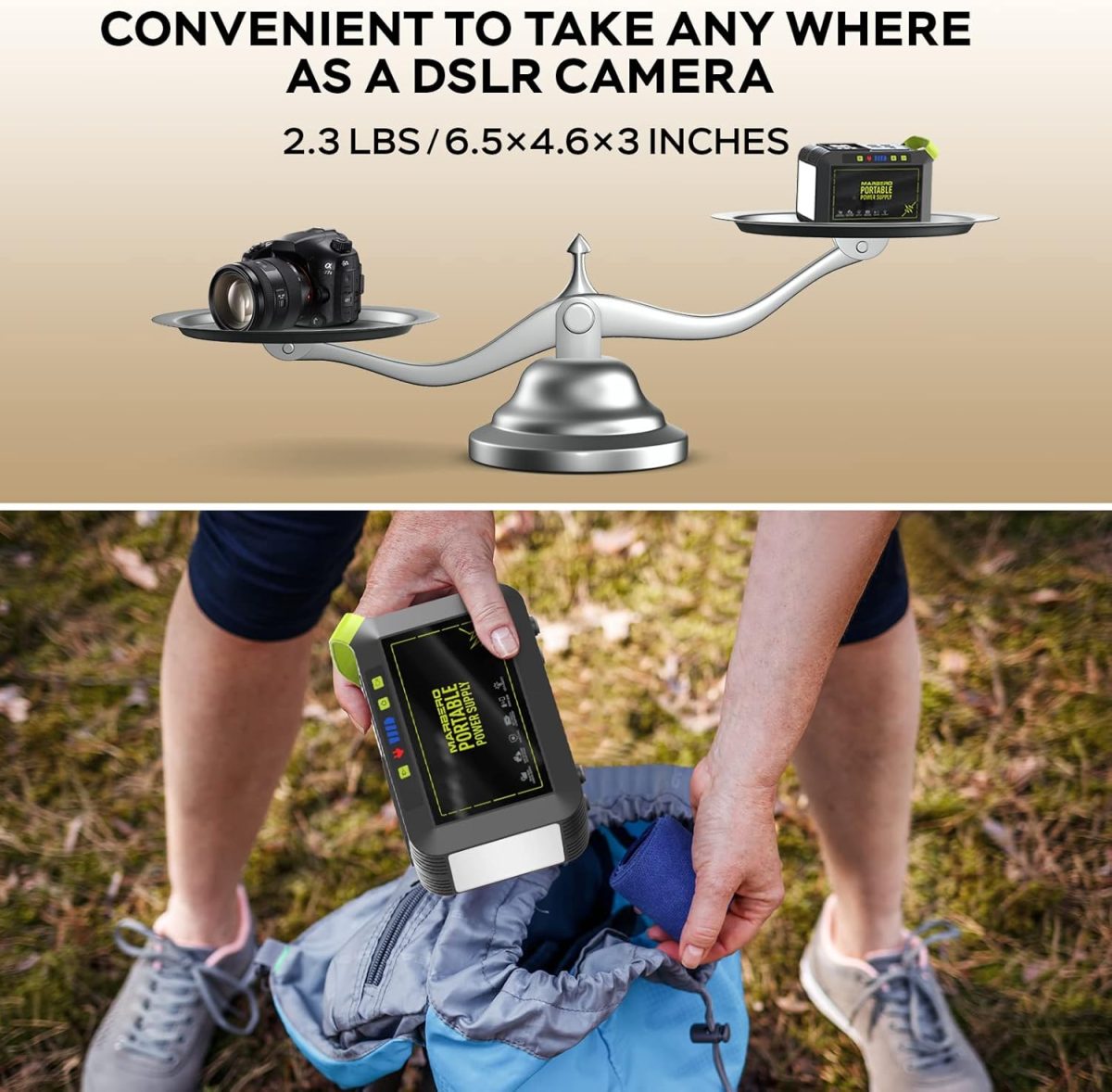 MARBERO Estación de Energía Portátil de 88Wh – Generador Solar Compacto para Camping y Emergencias - Imagen 9