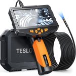 Teslong NTS300 Cámara de Inspección Endoscopio Doble Lente – Pantalla IPS 5", Cable 5m, Grabación HD