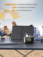Generador Solar Portátil MARBERO M82SL21 de 88Wh con Panel Solar de 21W – Estación de Energía Compacta para Exteriores y Emergencias - Imagen 2