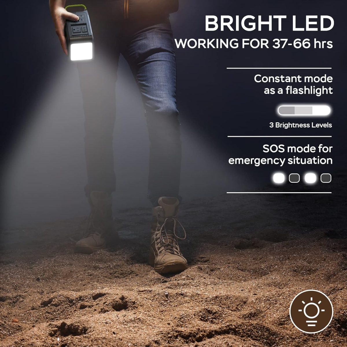 MARBERO Estación de Energía Portátil de 88Wh – Generador Solar Compacto para Camping y Emergencias - Imagen 8