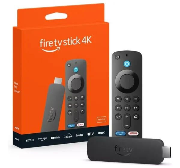 Fire TV Stick 4K (2da Gen) Con Wifi 6 – Streaming en Ultra HD con Alexa