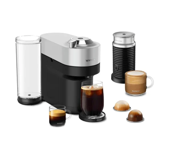Cafetera Nespresso Vertuo Pop+ Deluxe + Espumador + 12 Cápsulas